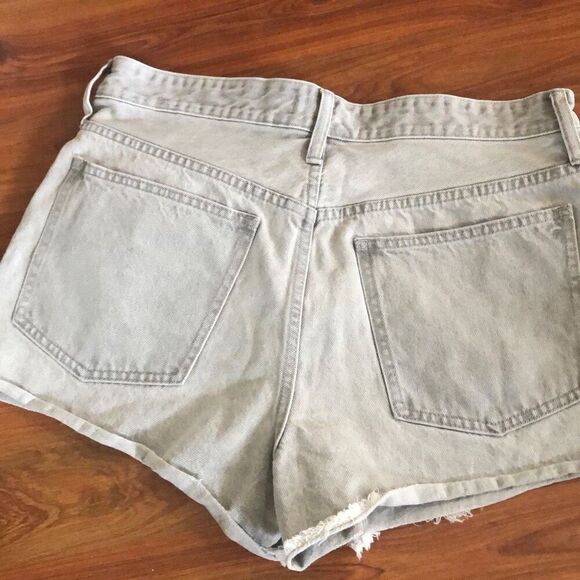 Madewell Relaxed denim shorts lite gray size 30 - Picture 5 of 5